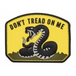 Нашивка PVC/ПВХ с велкро Don't Tread on Me Жёлтый